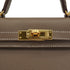 HERMES KELLY MINI 2 ETOUPE EPSOM HAND SHOULDER BAG 2021 Z STAMP GOLD HARDWARE 90334131