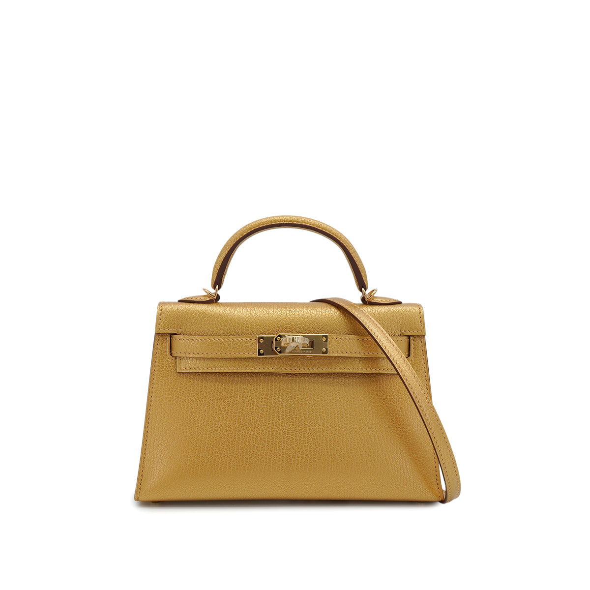 KELLY様 HERMES KELLY MINI 2 NEW DORE CHEVRE CHAMKILA HAND SHOULDER BAG