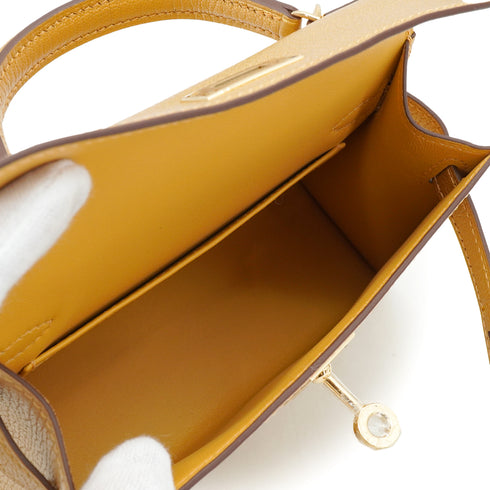 HERMES KELLY MINI 2 NEW DORE CHEVRE CHAMKILA HAND SHOULDER BAG 2025 K STAMP PERMABRASS GOLD HARDWARE 90338299