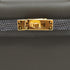 HERMES KELLY MINI 2 TOUCH SELLIER GRAPHITE ARDOISE VEAU MADAME LIZARD HAND SHOULDER BAG 2023 B STAMP GOLD HARDWARE 90345158