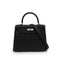 HERMES KELLY PADDED 25 SELLIER BLACK VEAU SWIFT HAND SHOULDER BAG 2022 U STAMP PALLADIUM HARDWARE 90343856