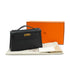 HERMES KELLY POCHETTE SELLIER BLACK VEAU SWIFT HAND BAG 2024 W STAMP GOLD HARDWARE 90331852