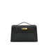 HERMES KELLY POCHETTE SELLIER BLACK VEAU SWIFT HAND BAG 2025 K STAMP GOLD HARDWARE 90330700