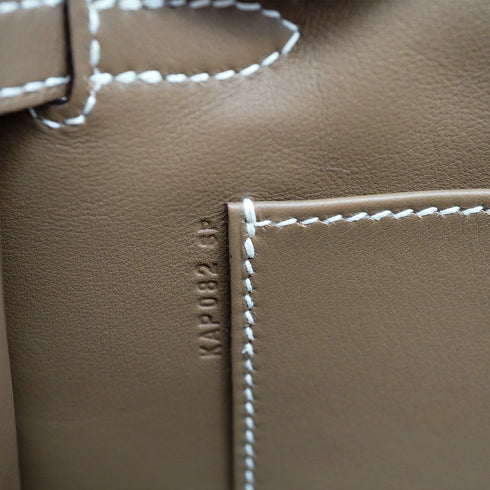 HERMES KELLY POCHETTE SELLIER ETOUPE SWIFT HAND BAG 2025 K STAMP GOLD HARDWARE 90333266