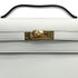 HERMES KELLY POCHETTE SELLIER GRIS PERLE VEAU SWIFT HAND BAG 2025 K STAMP PERMABRASS GOLD HARDWARE 90323970
