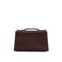 HERMES KELLY POCHETTE SELLIER HAVANE EVERGRAIN HAND BAG 2006 SQUARE J PALLADIUM HARDWARE 90339639