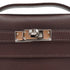 HERMES KELLY POCHETTE SELLIER HAVANE EVERGRAIN HAND BAG 2006 SQUARE J PALLADIUM HARDWARE 90339639