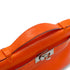 HERMES KELLY POCHETTE SELLIER TANGERINE LIZARD HAND BAG 2005 SQUARE I RUTHENIUM HARDWARE 90344360