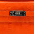HERMES KELLY POCHETTE SELLIER TANGERINE LIZARD HAND BAG 2005 SQUARE I RUTHENIUM HARDWARE 90344360