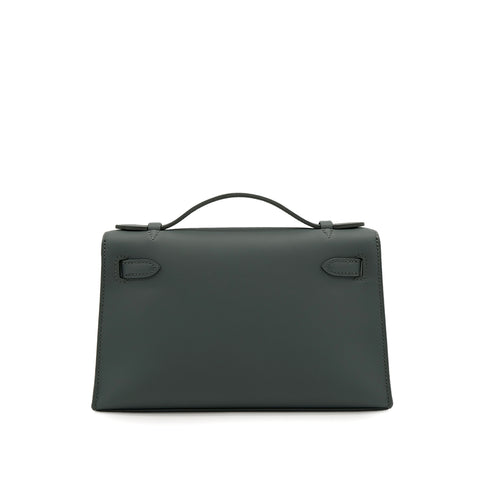 HERMES KELLY POCHETTE SELLIER VERT MANGROVE VEAU SWIFT HAND BAG 2025 K STAMP PERMABRASS GOLD HARDWARE 90321148