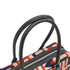 HERMES LETTRES AU CARRE PLUME 28 BLACK CAPUCINE BLUE INDIGO TOILE DE CAMP VEAU SWIFT HAND BAG 2018 C STAMP PALLADIUM HARDWARE 90340176