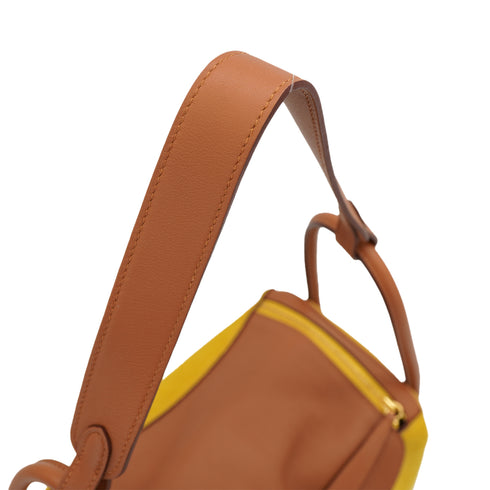 HERMES LINDY 26 JAUNE AMBRE GOLD SWIFT GRIZZLY SHOULDER BAG 2019 D STAMP GOLD HARDWARE 90326668