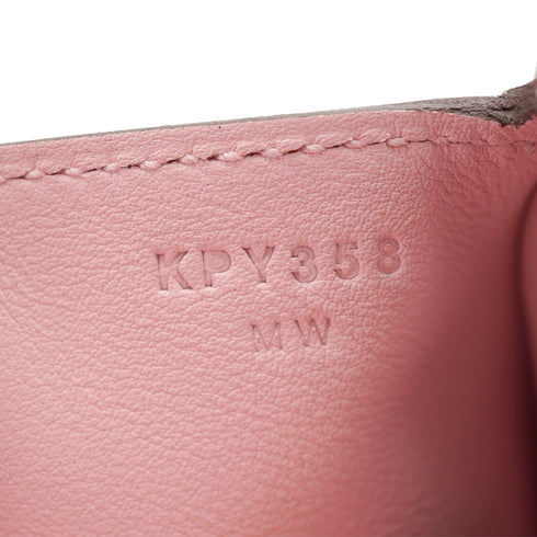 HERMES LINDY MINI ROSE SAKURA SWIFT SHOULDER BAG 2025 K STAMP PALLADIUM HARDWARE 90326763