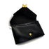 HERMES LYDIE BLACK BOXCALF CLUTCH SHOULDER BAG 1979 CIRCLE I GOLD HARDWARE 90321628