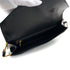HERMES LYDIE BLACK BOXCALF CLUTCH SHOULDER BAG 1984 CIRCLE N GOLD HARDWARE 90321146