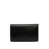 HERMES LYDIE BLACK BOX CALF CLUTCH SHOULDER BAG 1987 CIRCLE Q GOLD HARDWEAR 90341425