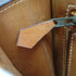 HERMES LYDIE GOLD COUCHEVEL CLUTCH SHOULDER BAG 1983 CIRCLE M GOLD HARDWARE 90333178