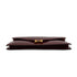 HERMES LYDIE ROUGE H BOX CALF CLUTCH SHOULDER BAG 1985 CIRCLE O GOLD HARDWARE 90335792