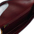 HERMES LYDIE ROUGE H BOX CALF CLUTCH SHOULDER BAG 1985 CIRCLE O GOLD HARDWARE 90335792