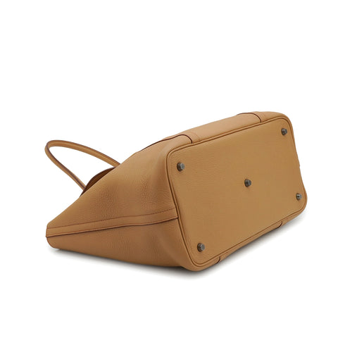 HERMES MAISON MARGIELA INITIAL TABAC CAMEL TAURILLON CLEMENCE SHOULDER BAG 2003 SQUARE G 90335034