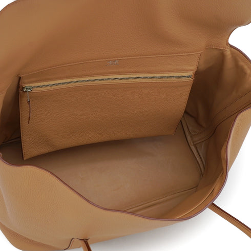 HERMES MAISON MARGIELA INITIAL TABAC CAMEL TAURILLON CLEMENCE SHOULDER BAG 2003 SQUARE G 90335034