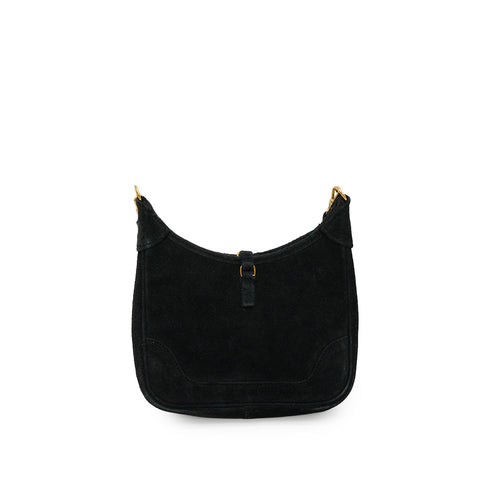 HERMES MINIMINI TRIM BLACK DOBLIS SHOULDER BAG 1991 CIRCLE U GOLD HARDWARE 90348523