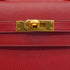HERMES MINI KELLY 20 ROUGE COUCHVEL HAND SHOULDER BAG 1995 CIRCLE Y GOLD HARDWARE 90233732