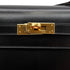 HERMES MINI KELLY 20 SELLIER BLACK BOX CALF SHOULDER BAG 1973 CIRCLE C GOLD HARDWARE 90331863