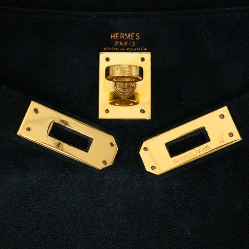 HERMES MINI KELLY 20 SELLIER BLACK DOBRIS SHOULDER BAG GOLD HARDWARE 90350601