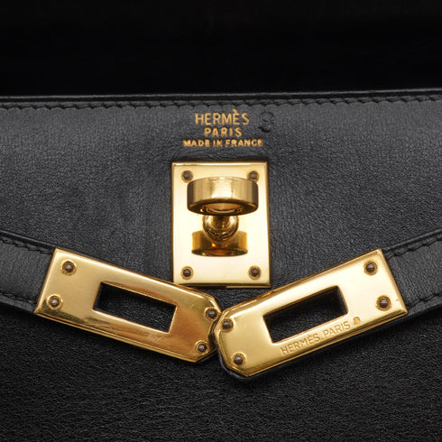 HERMES MINI KELLY 20 SELLIER POUSSIERE MADAME SHOULDER BAG 1993 CIRCLE W PERMABRASS GOLD HARDWARE 90346641