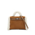 HERMES MINI KELLY 20 TEDDY PLUCH CHAMOIS ECRU ALEZAN GRIZZLY MOUTON VEAU SWIFT HAND SHOULDER BAG 2025 K STAMP PALLADIUM HARDWARE 90319690