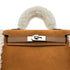 HERMES MINI KELLY 20 TEDDY PLUCH CHAMOIS ECRU ALEZAN GRIZZLY MOUTON VEAU SWIFT HAND SHOULDER BAG 2025 K STAMP PALLADIUM HARDWARE 90319690