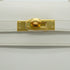 HERMES MINI KELLY 20 WHITE GRAINE HAND SHOULDER BAG 1985 CIRCLE O GOLD HARDWARE 90227517
