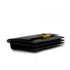 HERMES MODERNIST BLACK BOX CALF HAND BAG 1973 CIRCLE C GOLD HARDWARE 90351079