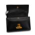 HERMES MODERNIST BLACK BOX CALF HAND BAG 1973 CIRCLE C GOLD HARDWARE 90351079