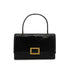 HERMES MODERNIST BLACK CROCODILE ALLIGATOR HAND BAG 1973 CIRCLE C GOLD HARDWARE 90335576