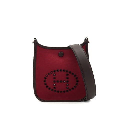 HERMES NEO EVELYNE 16 TPM RUBY BLEU ZANZIBAR ROUGE SELLIER TOILE OFFICIER SWIFT 2024 W STAMP 90331855