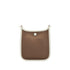 HERMES NEO EVELYNE TPM ETOUPE GRIS PALE TOILE OFFICEIR VEAU SWIFT SHOULDER BAG 2024 W STAMP SILVER HARDWARE 90347934