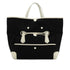 HERMES PASSE PASSE 35 BLACK WHITE TOILE H HAND BAG 2014 SQUARE R 90351636