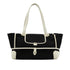 HERMES PASSE PASSE 35 BLACK WHITE TOILE H HAND BAG 2014 SQUARE R 90351636