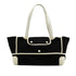 HERMES PASSE PASSE 35 BLACK WHITE TOILE H HAND BAG 2014 SQUARE R 90351636