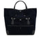 HERMES PASSE PASSE 35 BLUE MARINE BLACK TOILE GOELAND VEAU SWIFT HAND SHOULDER BAG 2014 SQUARE R 90324134