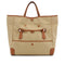 HERMES PASSE PASSE 35 GOLD TOILE GOELAND HAND BAG 2014 SQUARE R 90351096