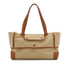 HERMES PASSE PASSE 35 GOLD TOILE GOELAND HAND BAG 2014 SQUARE R 90351096