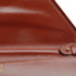 HERMES ENVELOPE BRIQUE BOX CALF CLUTCH SHOULDER BAG 1974 CIRCLE D 90348310