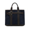 HERMES PETITE CEINTURE PM BLUE INDIGO EBENE VEAU NEGONDA TOILE MILITAIRE TOTE BAG 2006 SQUARE J 90348504