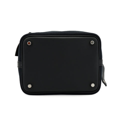 HERMES PICOTIN LOCK 18 PM CARGO POCKET BLACK TOILE GOELAND VEAU SWIFT 2022 U STAMP PALLADIUM HARDWARE 90335823