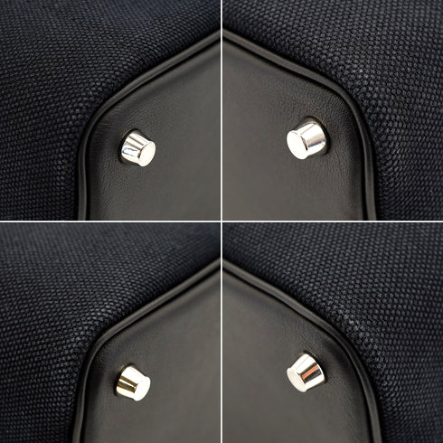 HERMES PICOTIN LOCK 18 PM CARGO POCKET BLACK TOILE GOELAND VEAU SWIFT 2022 U STAMP PALLADIUM HARDWARE 90335823
