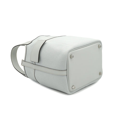 HERMES PICOTIN LOCK 18 PM CARGO POCKET BLUE PALE TOILE GOELAND VEAU SWIFT 2024 W STAMP PALLADIUM HARDWARE 90328904