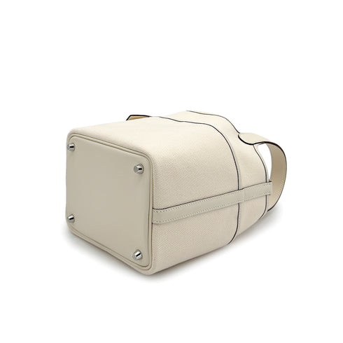 HERMES PICOTIN LOCK 18 PM CARGO POCKET NATA TOILE GOELAND VEAU SWIFT 2022 U STAMP PALLADIUM HARDWARE 90321151